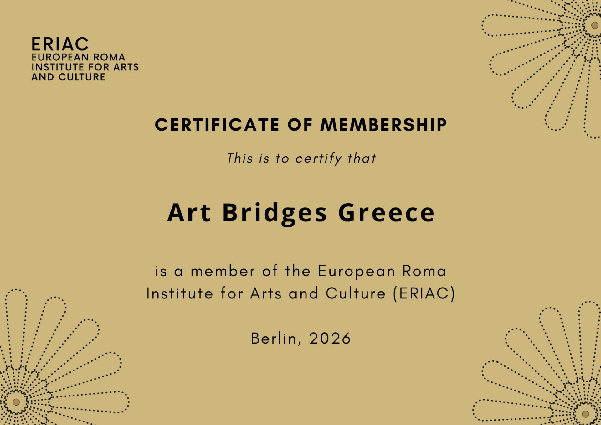 Our Achievements :: ART BRIDGES GREECE